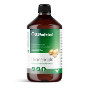 Röhnfried Hennengold, Mineralfutter mit den Aminosäuren Methionin + L-Arginin, flüssig - 1 l