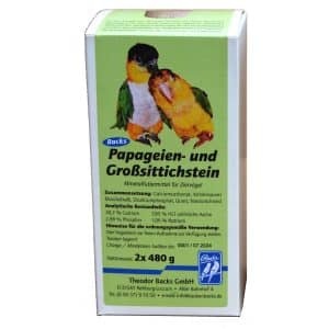 Backs Vogelstein für Papageien und Großsittiche - 2x 480 g