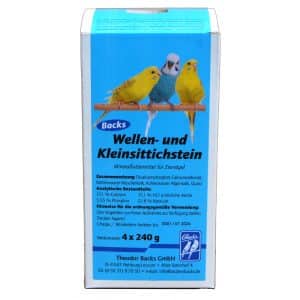 Backs Vogelstein für Klein- & Wellensittiche - 4x 240 g