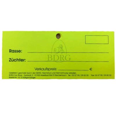 BDRG - Käfiganhänger für Geflügel